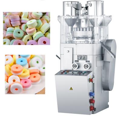 China Dubbel Kleurensuiker/POLO Candy Tablet Press Machine, Ring Shape Tablet Maker Te koop