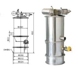 China Pharmaceutical Practical Pneumatic Vacuum Conveying System 0.6Mpa for sale