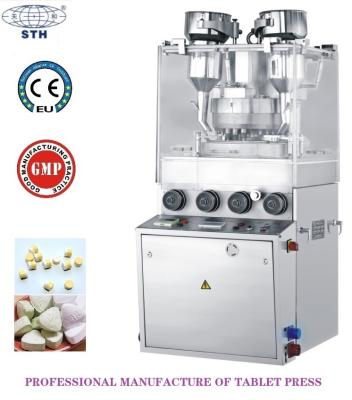 China Irregular Peppermint Candy Vitamin Tablet Pressing Machine Double-side Engraved Tablet Compression Machine for sale