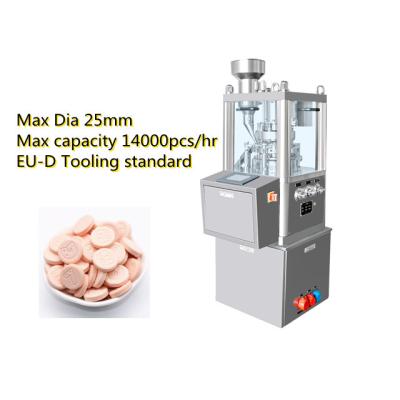 China 8 Stations tablet diameter 25mm Lab Tablet Press Machine D Tooling for sale