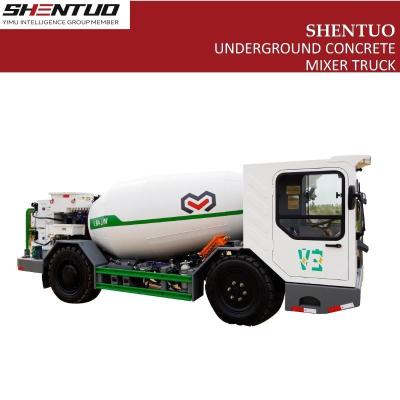 China                  Wl4bj Underground Coal Mine Explosion Proof Carbon Free Emissio Concrete Mixer Battery Truck              for sale