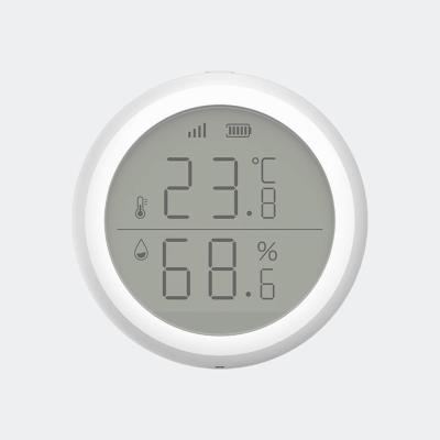 China Sensor de temperatura elegante del sensor el 100m Tuya de la humedad de la temperatura de DC 3V Zigbee en venta