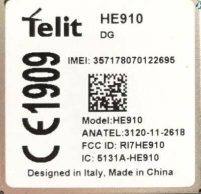 China Telit HE910-DG Modulo de módem 3G LTE Modulo 3G de banda cuádruple tipo LGA en venta