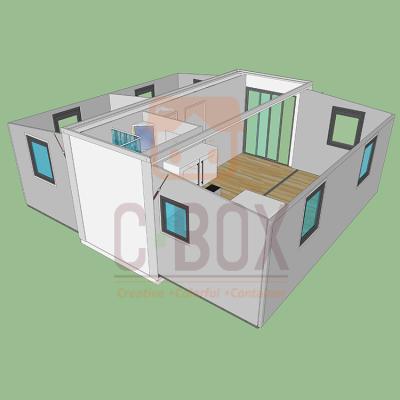 China China Quick Build Cheap 20 40 Ft Modular Folding House Plans 2 3 4 Bed Rooms Home In Expandable Apartment Rent for sale