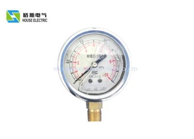 China SS304 Center Pivot Irrigation Parts Hydraulic Typed Gas Pressure Gauge for sale