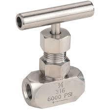 China SS316 Needle Valve 1/8''-2'' Female 6000PSI High Pressure Gas Needle Valve for sale