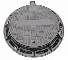 China 500mm 600mm Manhole Cover , 5T Galvanised Steel Manhole Cover for sale