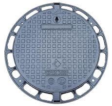 China DN400 Road Manhole Cover , Sand Cast Iron Round Manhole Cover for sale