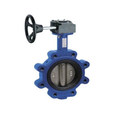China Stainless Steel Wafer Butterfly Valve Fluorine Rubber Ring Manual Handle Butterfly Valve for sale