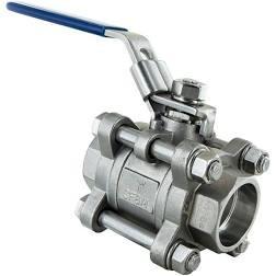 China Industrial Hydraulic 3PC Ball Valve Price Flow Control Male Sanitary Stainless Steel Ball Valve for sale