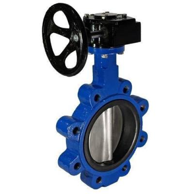 China Cast Iron Lag Type Gear Operated Butterfly Valves 200Psi 15mm To 300Mm for sale
