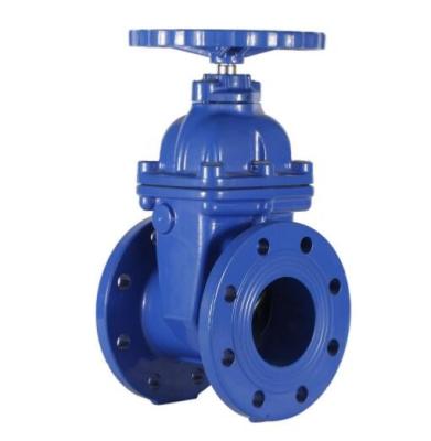 China Pn16 Dn100 Non Rising Stem Resilient Flanged Gate Valve Wedge Gate Valve 200psi Steel Gate Valve for sale