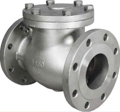 China 4 Inch Carbon Steel PN10 Manual Operated Ceramic Swing Flange Check Valve for sale
