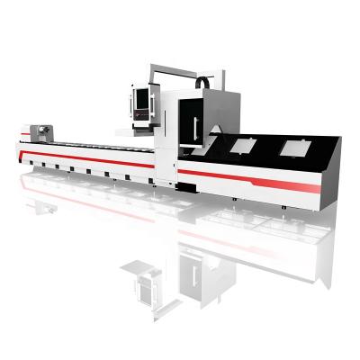 China Autofocus Laser Pipe Cutting Machinery 2kw For Special Tubes Processing for sale