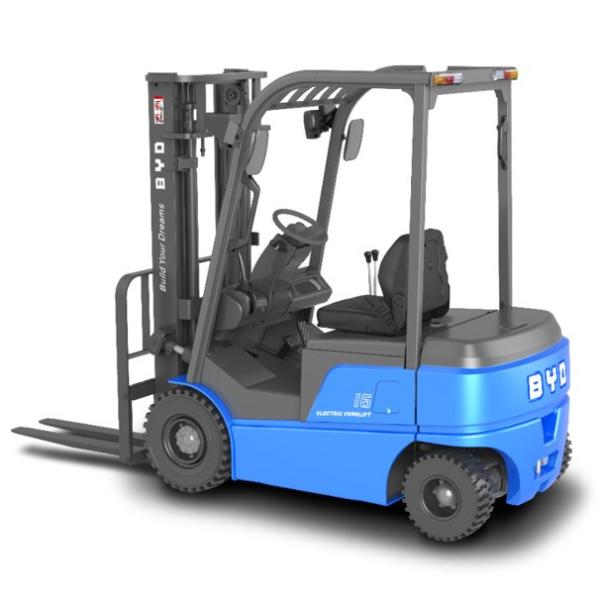 Quality Made in China, BYD's  four  pivot balance weight 1.6-1.8 ton pure electric forklift for Single Drive for sale