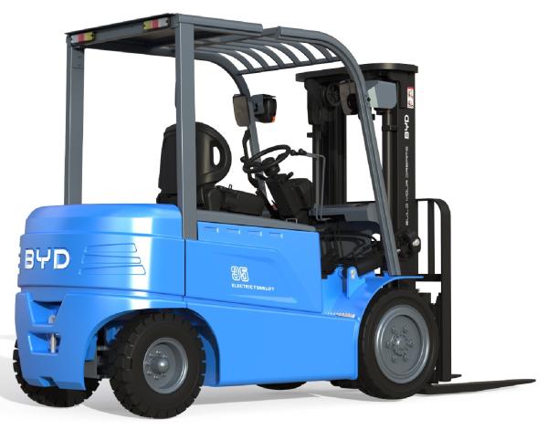 Quality Made in China, BYD's four pivot balance weight 2.0-2.5 tons EL series single drive pure electric forklift for sale