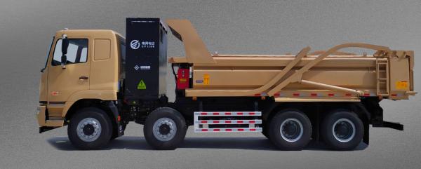 Quality Geely Remote M7E Pure Electric 8x4 Dump Truck 282 Degree Charging Edition for sale