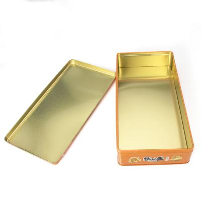 China Klein Vierkant Metaal Tin Boxes For Candle Large om Maancake die rond verpakken Te koop