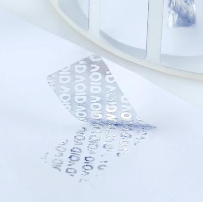 China Anti Fake Adhesive 3D Hologram Security Label Void Anti Counterfeit Qr Code Make for sale