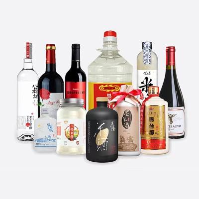 China Gloss Gold Foil Metal Paper Brand Logo Wine Label Stickers For Bottles for sale