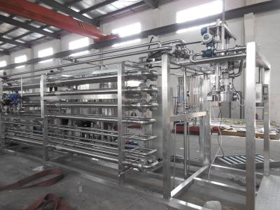 China PLC Automatic Liquid Filling Machine With Tubular Or Tube In Tube Heat Exchanger for sale
