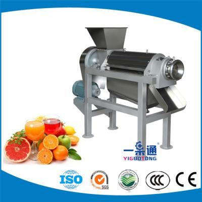 China Orange Juice Extract SUS304 2t/H Spiral Juicing Machine for sale