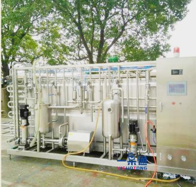 China Máquina tubular do esterilizador do leite de UHT do controle de programa do PLC à venda