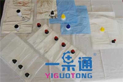 China Milk / Egg Liquid Bag In Box Wine Transparent Type PE Aseptic Bag Eco - Friendly for sale