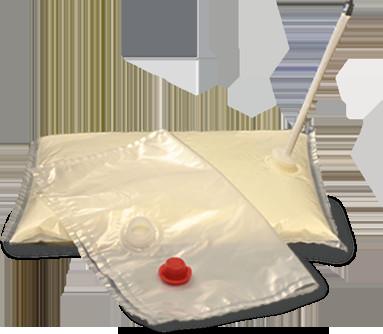 China 3 l Juice Flexible Alu Foil Bag Bib Aseptic Bag For Milk , Egg Liquid , Mayonnaise for sale