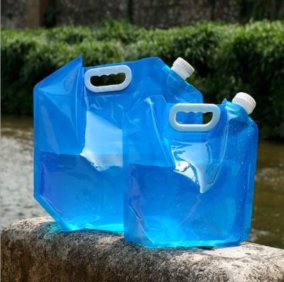 China Bolsa plástica plegable del agua de 5l que camina 10l en venta
