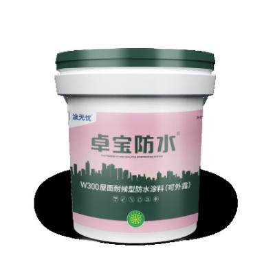 China W300 High Elastic Polymer Acrylic Waterproofing Coating for sale