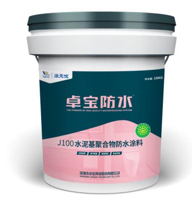 China J100 Waterdichte cementhoudende coating met gemodificeerde polymeren Te koop