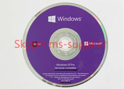 China Bocado DVD do OEM 64 de Windows 10 da garantia vitalícia licença chave brandnew FQC -08913 do COA do pro à venda