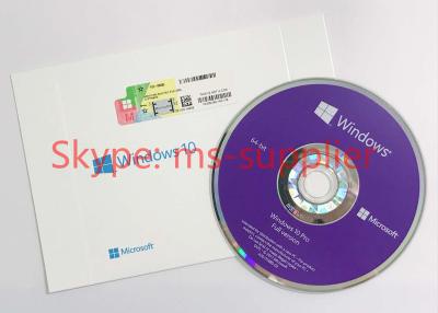 China DVD del pedazo del profesional 64 de Windows 10 de la transferencia directa de la llave del producto/medios CD, ninguna limitación de la lengua en venta