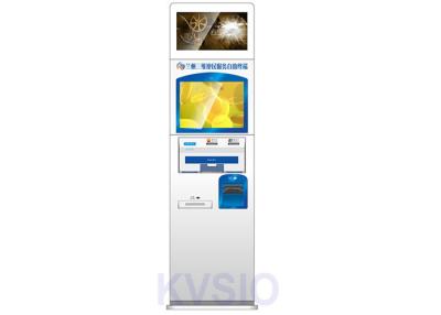 China Dual Screen Automated Payment Kiosk 8RS-232 Ports / 10 USB Ports Interface for sale