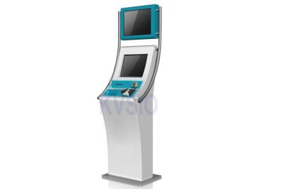 Chine Taux élevé de validation de kiosque de paiement automatisé double par écran avec le clavier en métal à vendre