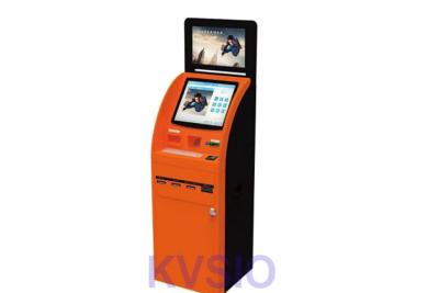 China Dual Monitors Ticket Dispenser Machine , Information Kiosk System High Validation Rate for sale