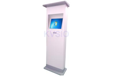 China Ticketing Payment Outdoor Information Kiosk Durable Powder Coated Steel Enclosure for sale