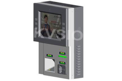 China Compact Structure Wall Mounted Kiosk Cashless Credit Card Payment Anti Vandalism for sale