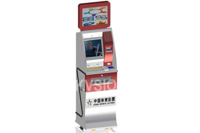 China Webcam Ticket Vending Kiosk Infrared / Capacity Touch Screen For Transportation for sale