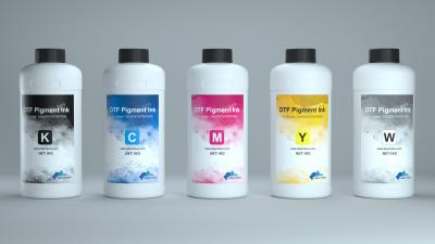 China Factory Wholesale Premium Textile Heat Transfer Printing 1kg Five Colors DTF Pigment Ink en venta