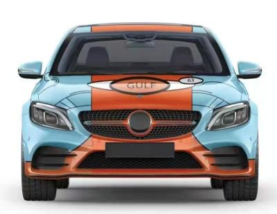 China Gulf 63 Polymeric PVC 60 Inch Digital Color Changing Car Wrap Material for sale