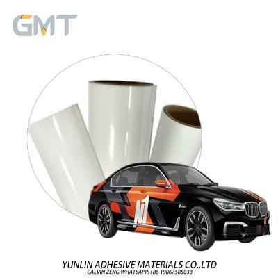 China GMT Printable Vinyl Block Racer in orange and black Polymeric PVC Digital Car Wrap 1.52*19m Size Substitute to MPI 1105 for sale