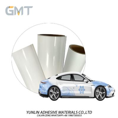 中国 GMTのMPI 1105への印刷できるビニールの雪片85mic注文のデジタルの印刷物車の覆いのビニールの取り外し可能な接着剤の重合体の代理 販売のため