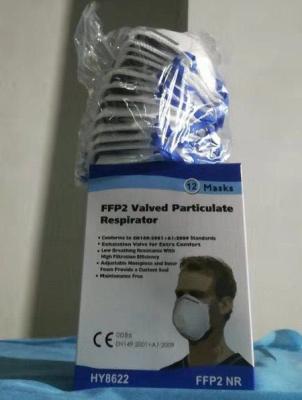 China Máscara de polvo amistosa FFP2 de Eco respirable con la banda ajustable de la nariz del metal en venta