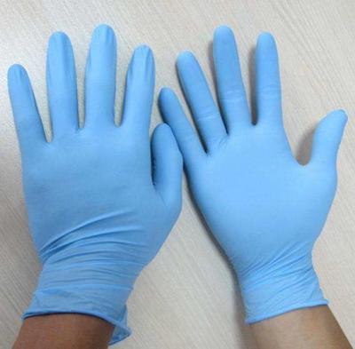 China Waterproof Nitrile Examination Gloves , Blue Power Free Nitrile Gloves for sale