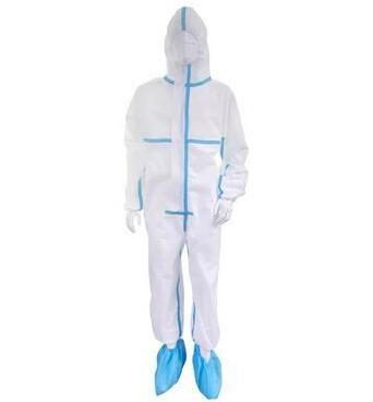 China CE FDA Certificated Non Woven Isolation Gown , Anti Virus White Disposable Overalls for sale