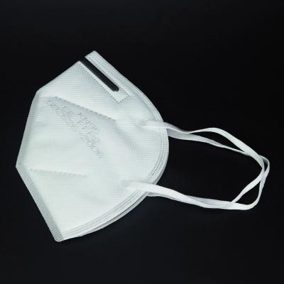 China White FFP2 Dust Mask With Smooth Inner Lining Adjustable Metal Nose Band for sale