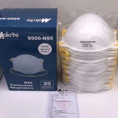 China Máscara não tecida da prova N95 Earloop da poeira de FDA do CE da prova da poeira à venda