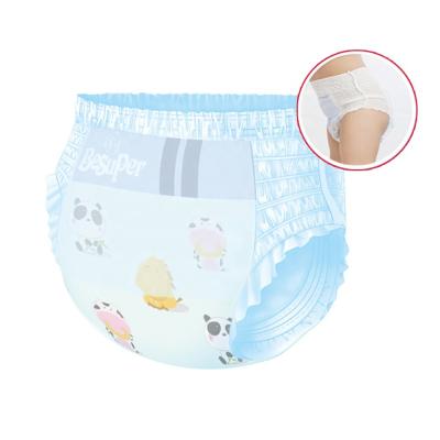 China Nonwoven Disposable Diaper Pants Biodegradable Baby Training for sale